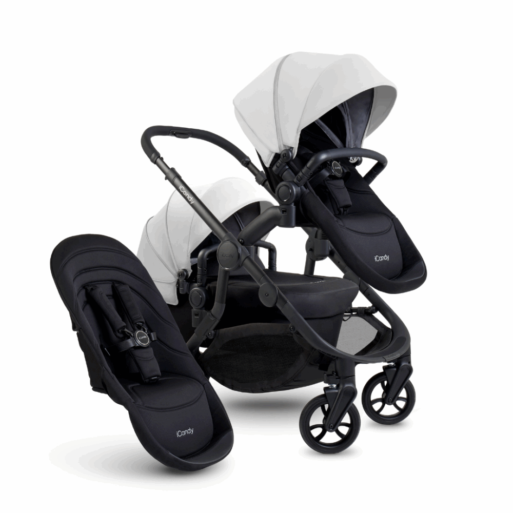 iCandy Orange 4 Double Pushchair Bundle - Glacier