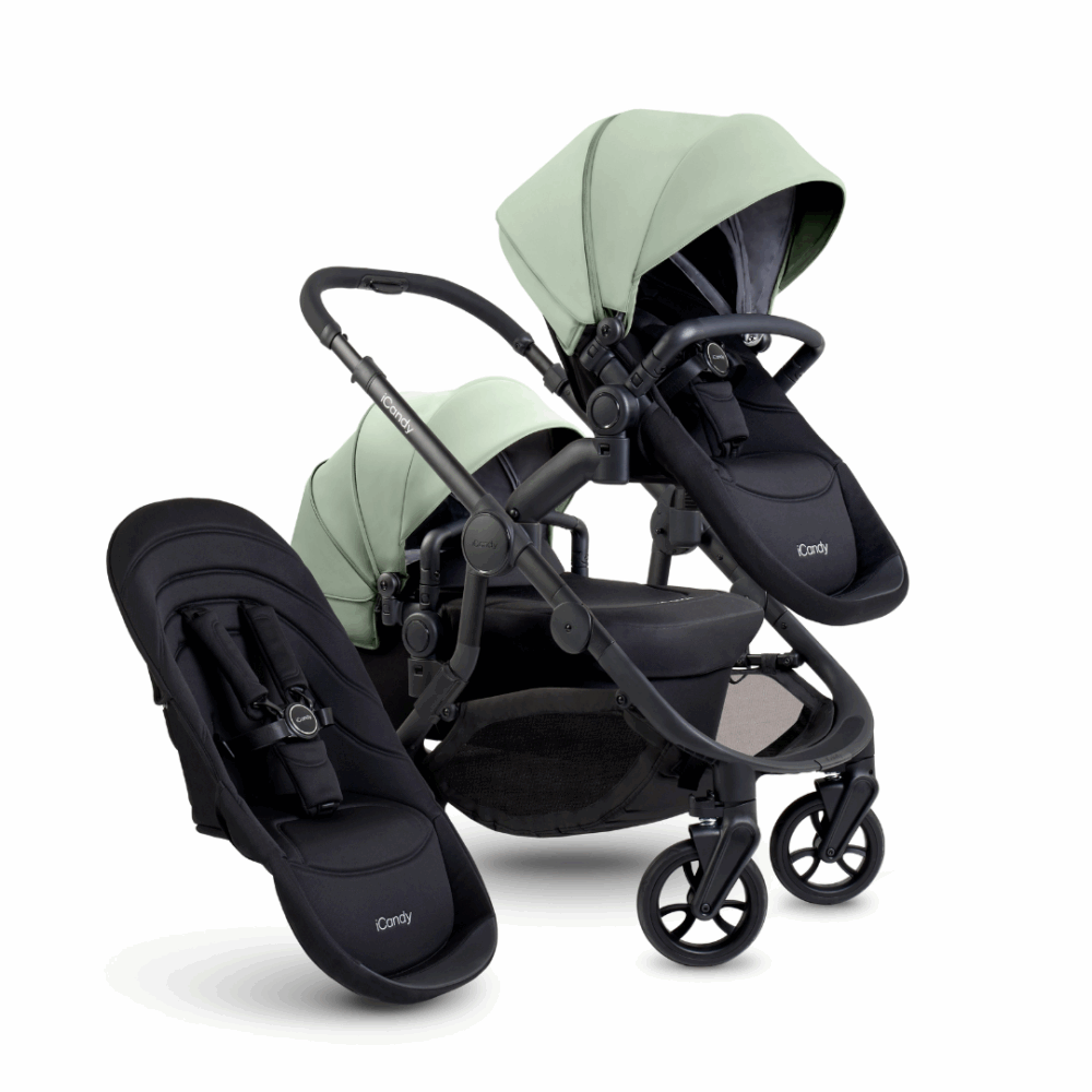 iCandy Orange 4 Double Pushchair Bundle - Pistachio