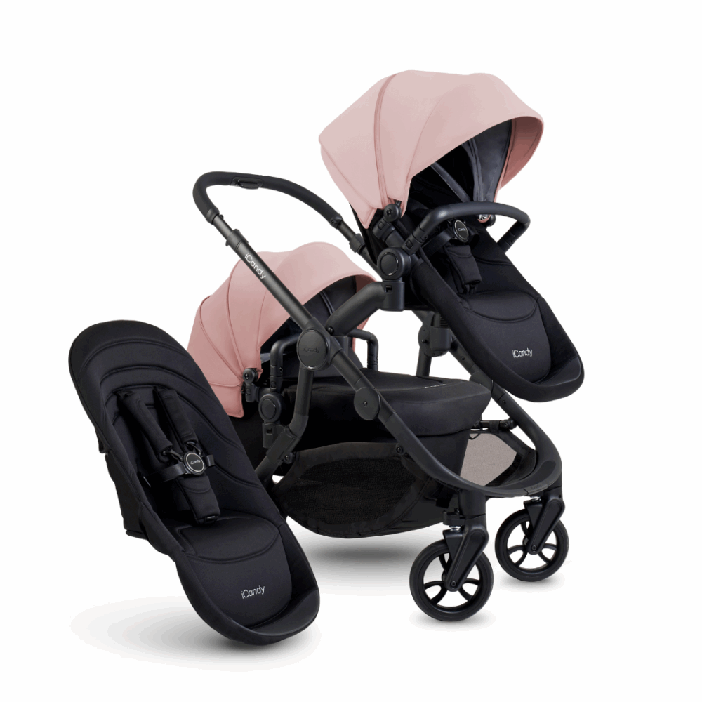 iCandy Orange 4 Double Pushchair Bundle - Rose