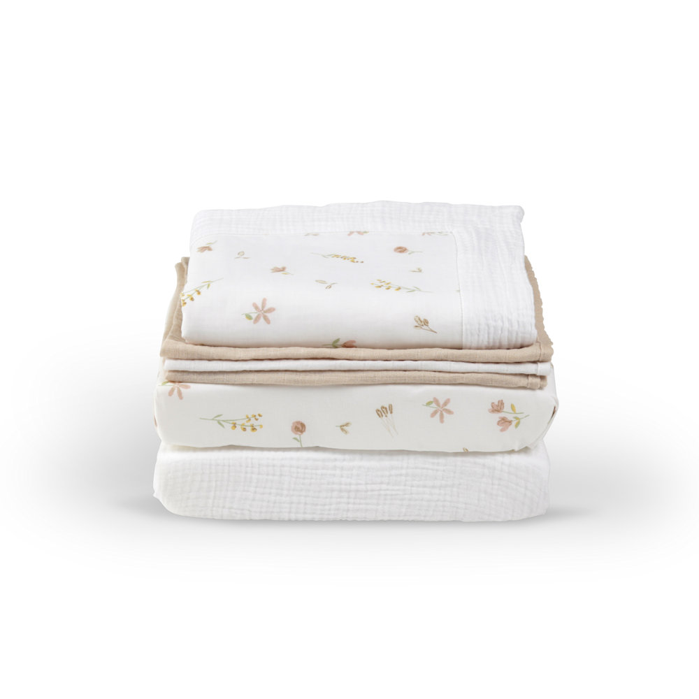 Universal Crib/Co-Sleeper Bedding Set - Cashmere Meadow 3