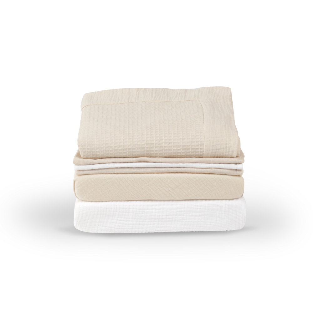 CuddleCo Universal Crib/Co-Sleeper Bedding Set - Cashmere Meadow