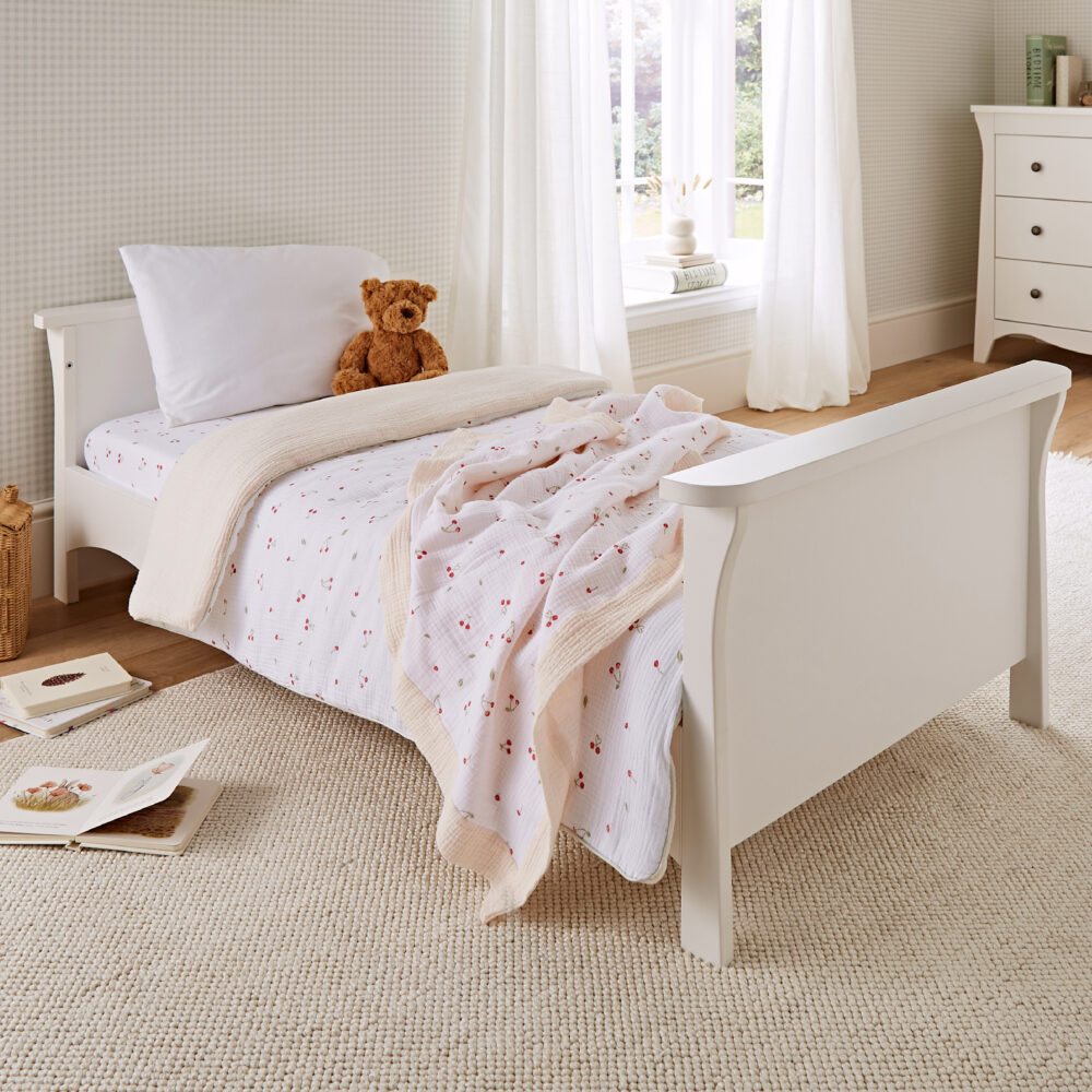 CuddleCo Nursery Bedding - Ditsy Cherry