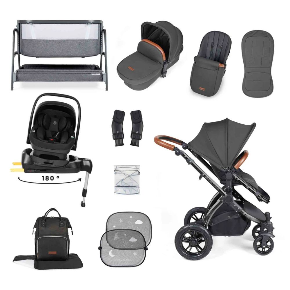 ICKLE BUBBA STOMP LUXE WITH NIMBUS CAR SEAT SPIN BASE AND BUBBA CRIB