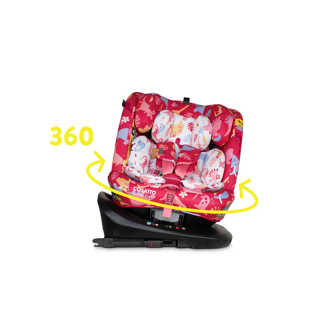 Cosatto Get Set Gro i-Size 360 Car Seat Dino Delite