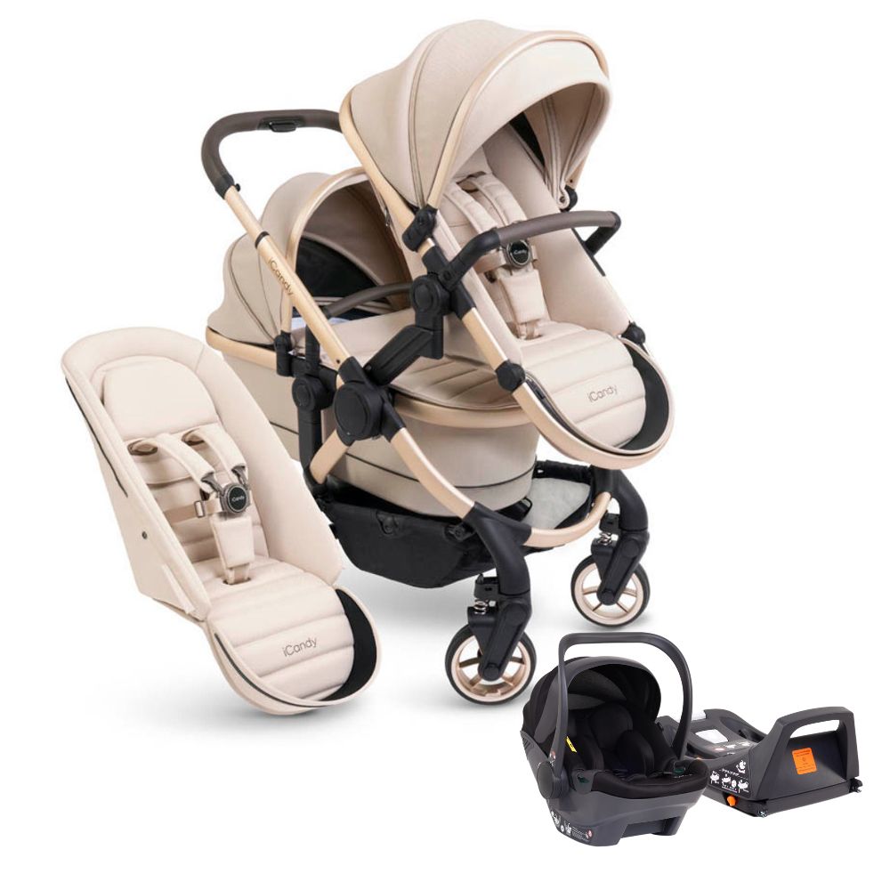 iCandy Peach 7 Double With Cocoon & Base – Biscotti