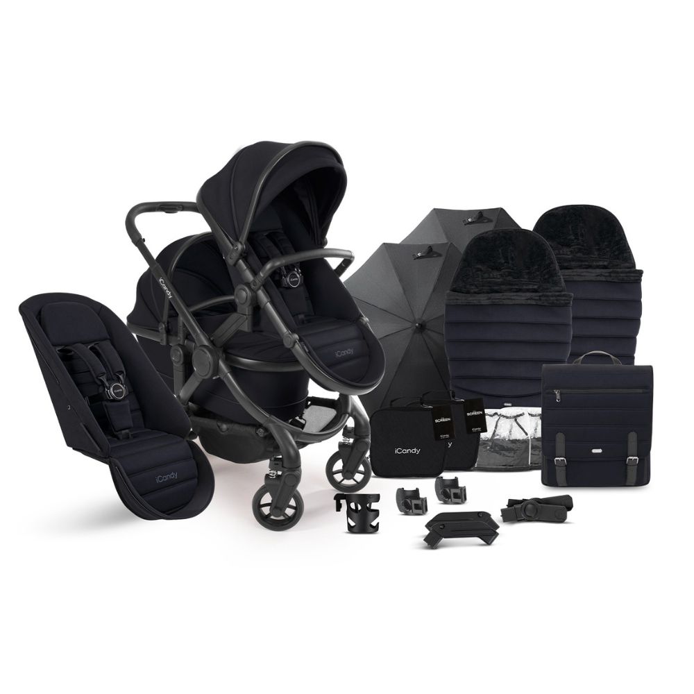 iCandy Peach 7 Double Complete Bundle – Black