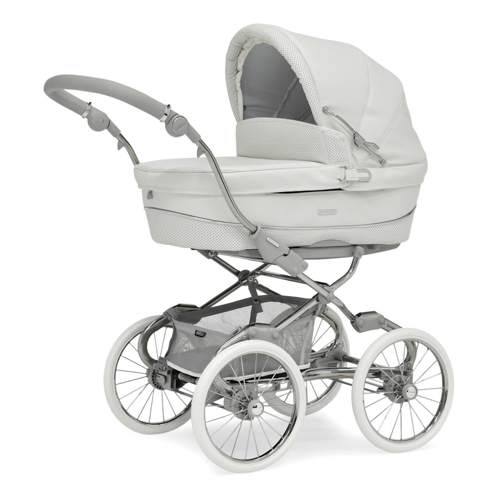 Bebecar Stylo Class+ Combi Pram - Porcelain + FREE Carre Bag