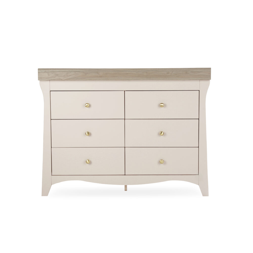 CuddleCo Clara Luxe 6 Drawer Dresser/Changer - Cashmere