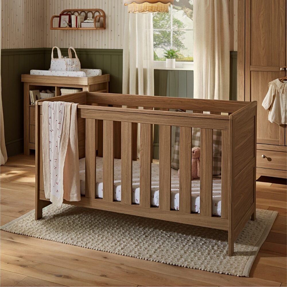 CuddleCo BURFORD Cotbed OAK