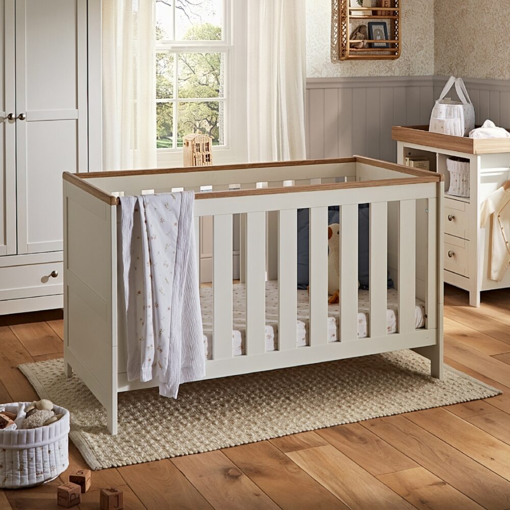 CuddleCo Burford Cotbed Nursery Furniture - White