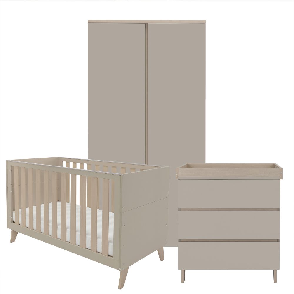 Babymore Dante 3 Piece Nursery Set - Cashmere