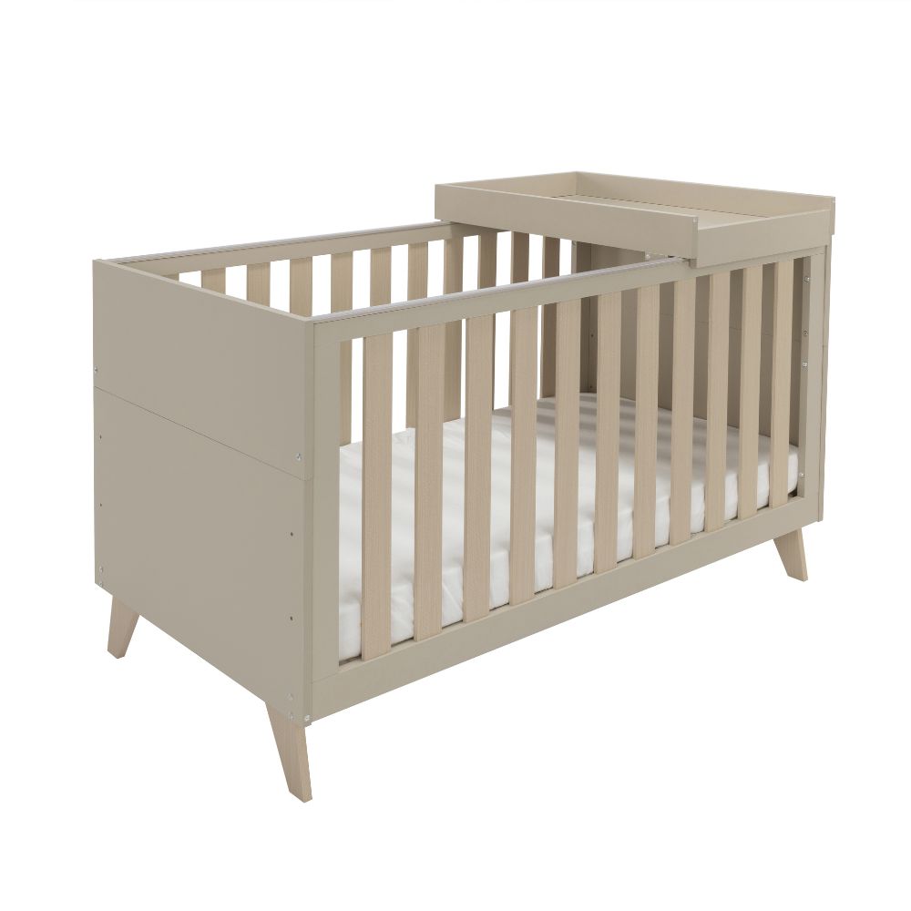 Babymore Dante Cotbed & Cot Top Changer - Cashmere