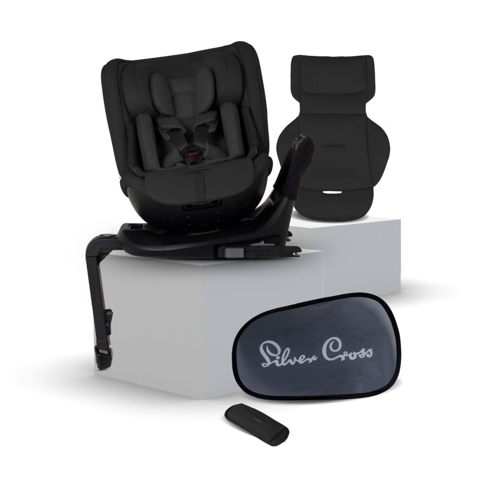 Silver Cross Motion 3 All Size 360 Car Seat - Iconic Black