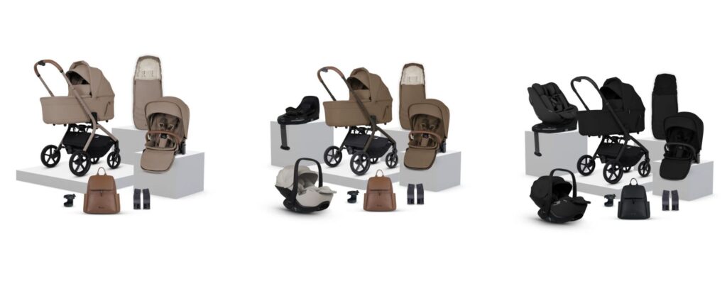 The new Silver Cross Breez Travel System with a carrycot approved for overnight sleeping but folds with carrycot attached!