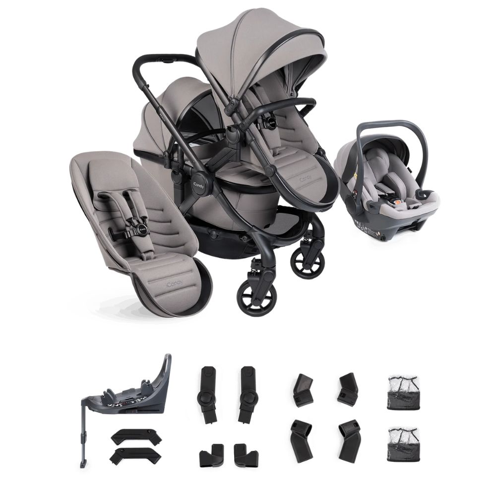 iCandy Peach 8 Complete Double With Cocoon 360 & Base – Porcini