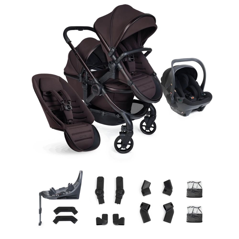iCandy Peach 8 Complete Double With Cocoon 360 & Base – Coffee Bean