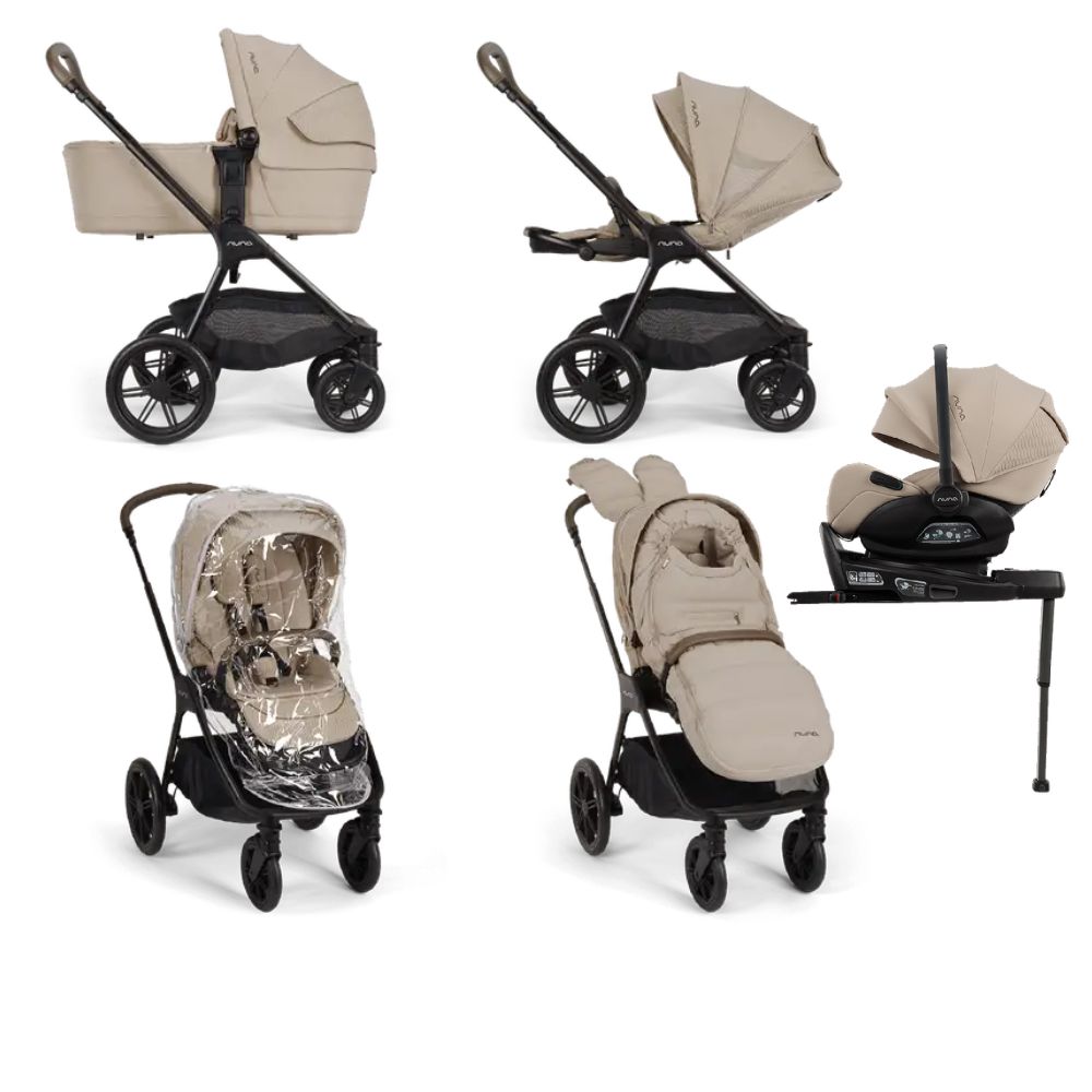 Nuna Triv LX All Season Set with Arra FLEX Car Seat & CURV Isofix Base - Cosmopolitan