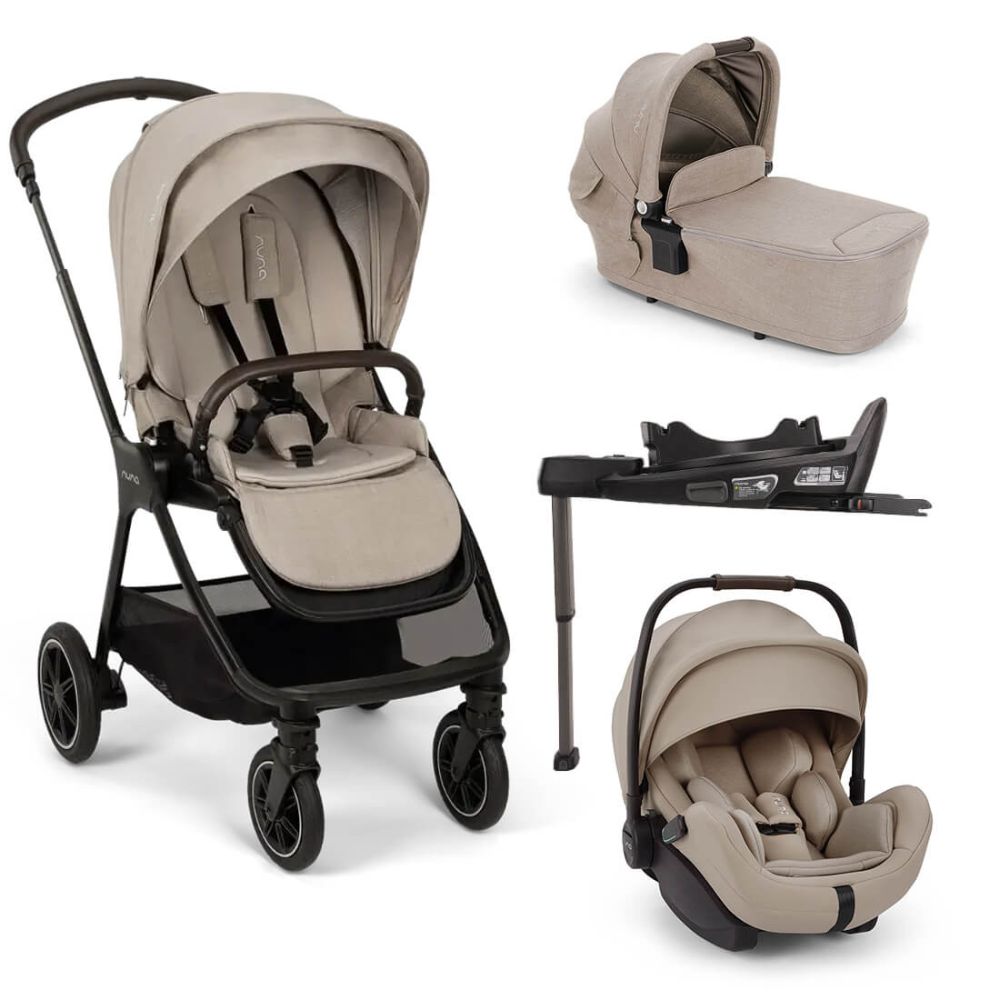 Nuna Triv NEXT with Arra FLEX Car Seat & CURV Isofix Base - Chateaux