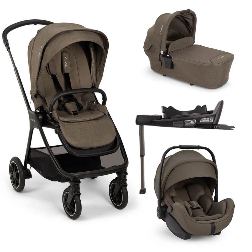Nuna Triv NEXT with Arra FLEX Car Seat & CURV Isofix Base - Pistachio