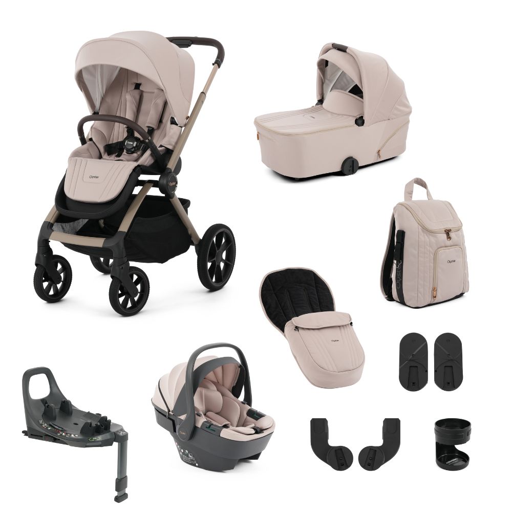Babystyle Oyster Vee 360 Travel System - Vanilla