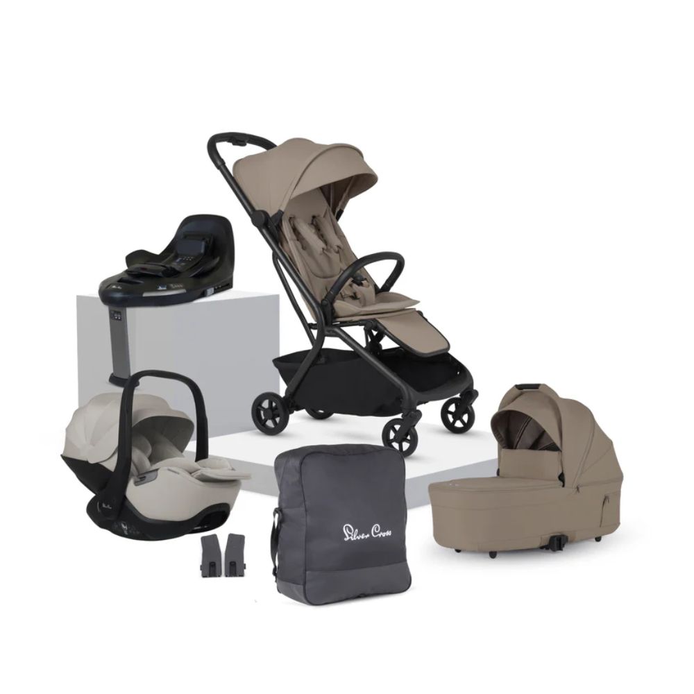 Nia Compact Travel System (8 Piece) - Champagne