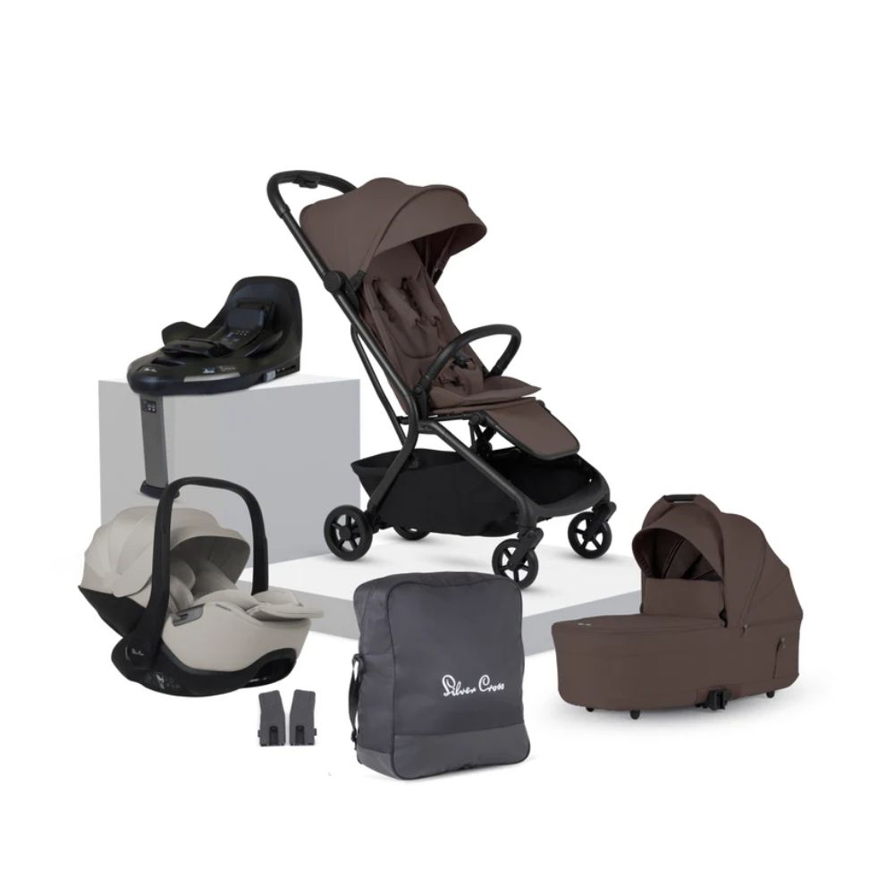 Nia Compact Travel System (8 Piece) - Chocolate