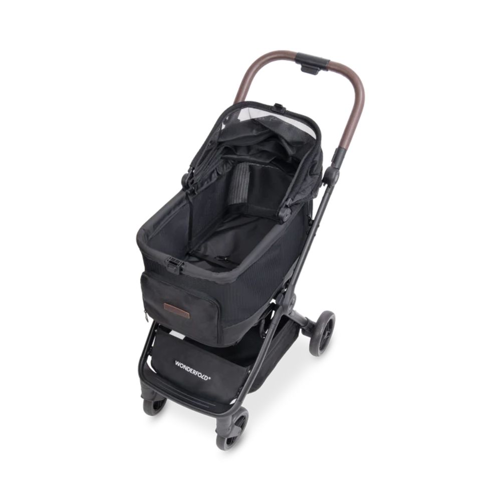 Wonderfold Bella Pet Stroller Black (5) Wonderfold Bella Pet Stroller Black inside