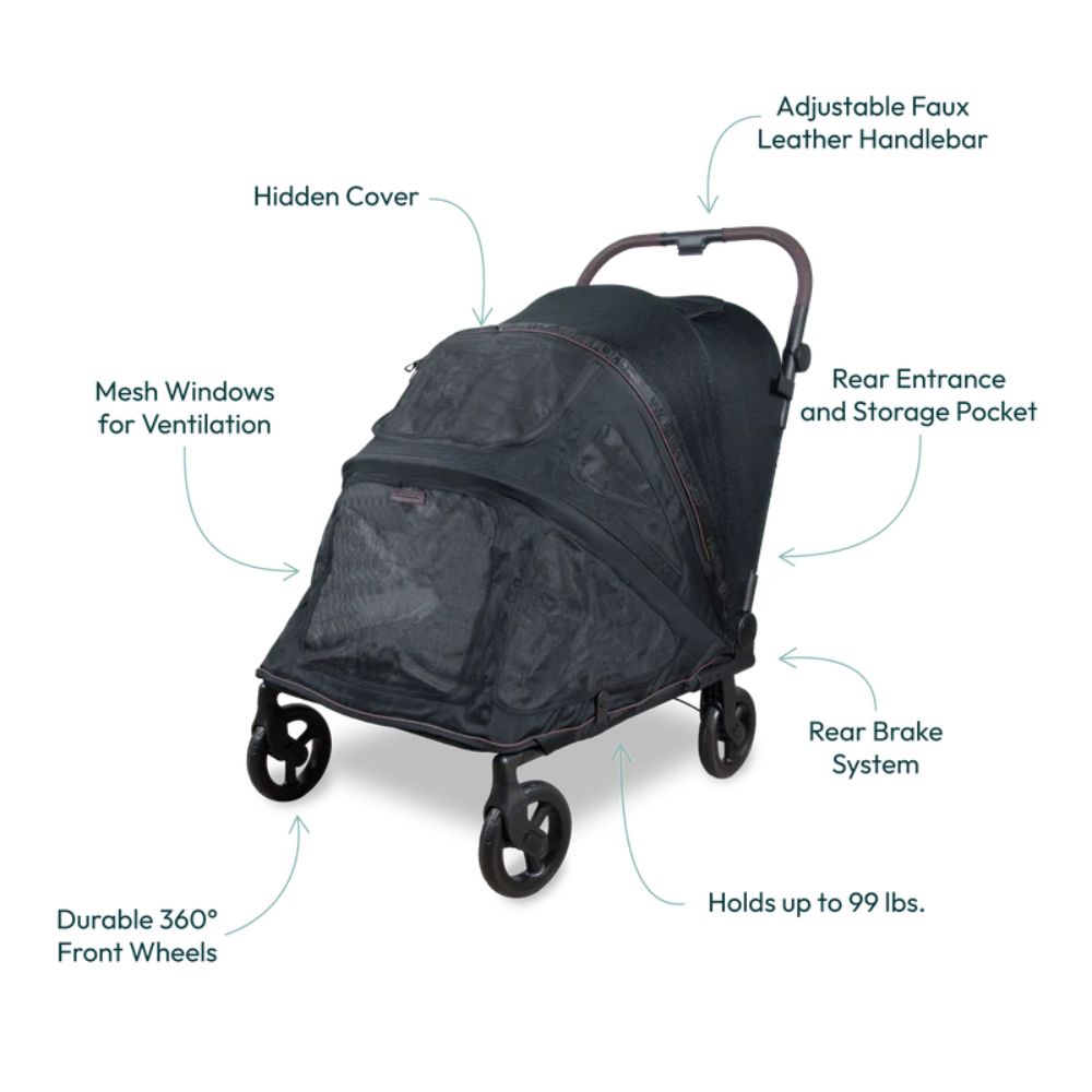 Wonderfold Hudson Medium pet Stroller (6) Wonderfold Hudson FLATFOLD Pet Stroller