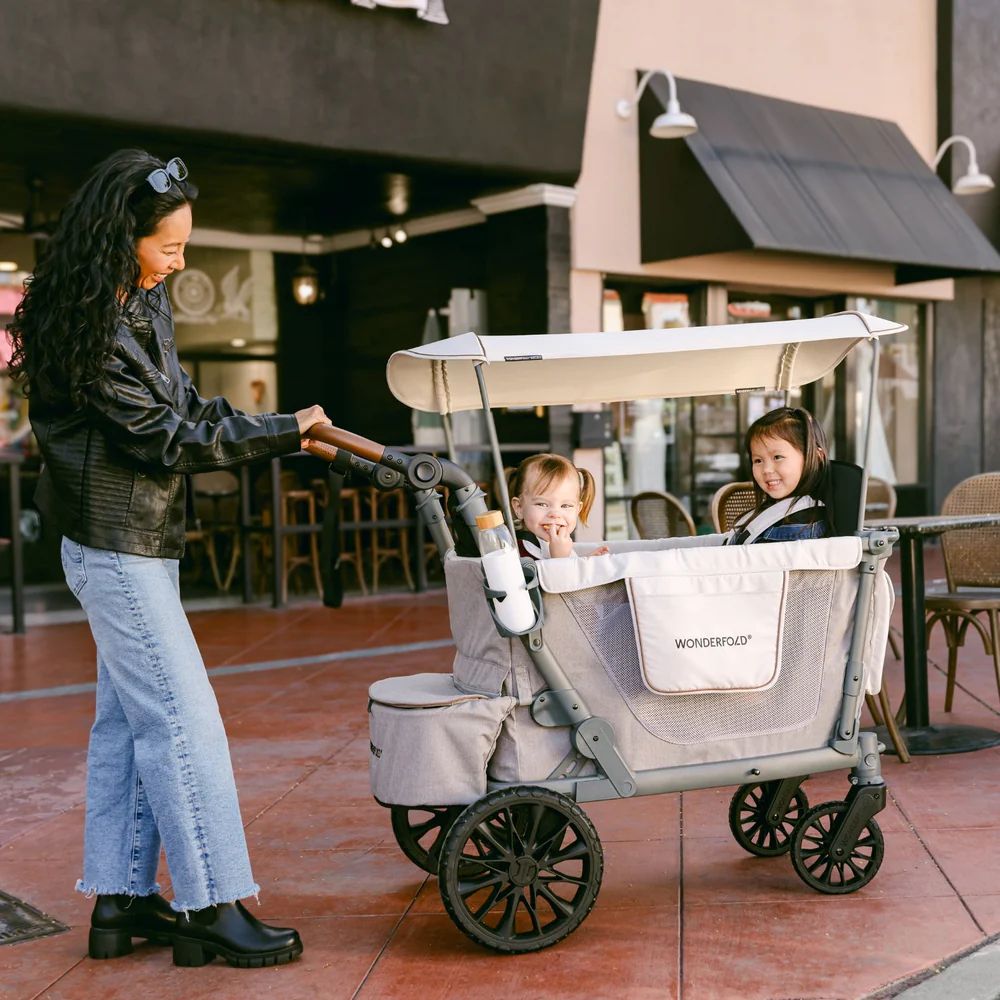 Wonderfold L2 Double Stroller Wagon Grey Wonderfold L2 Double Stroller Wagon grey ls