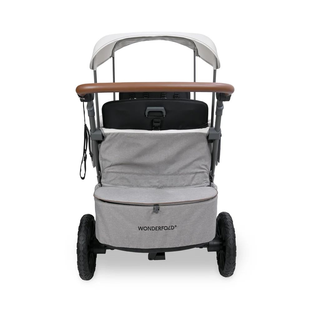 Wonderfold L4 Quad Stroller Wagon Grey (3) Wonderfold L4 Quad Stroller Wagon grey back