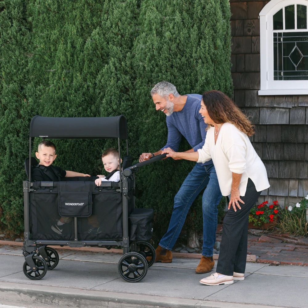 Wonderfold W2 Elite Pro Double Stroller Wagon black (6)