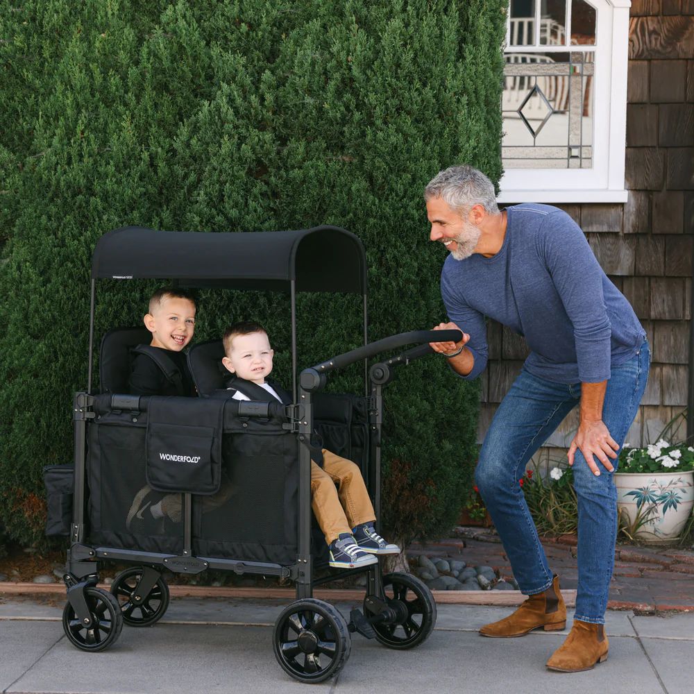 Wonderfold W2 Elite Pro Double Stroller Wagon black (8)
