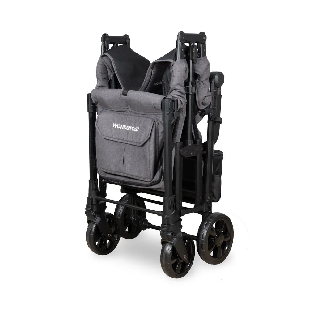 Wonderfold W2 Elite Pro Double Stroller Wagon grey (2)