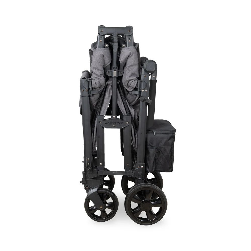 Wonderfold W2 Elite Pro Double Stroller Wagon grey