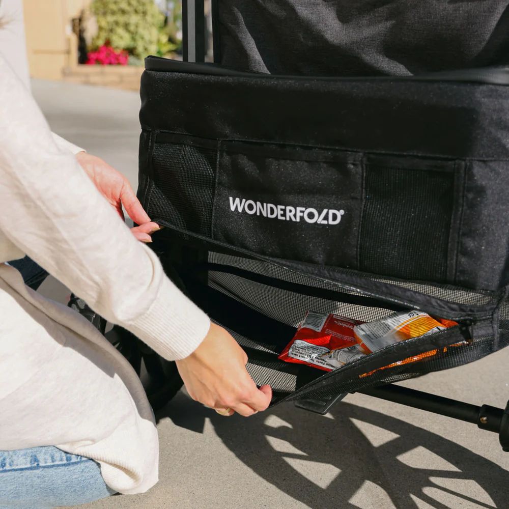 Wonderfold W2 Luxe Pro Double Stroller Wagon Black (5) Wonderfold W2 Luxe Pro Basket