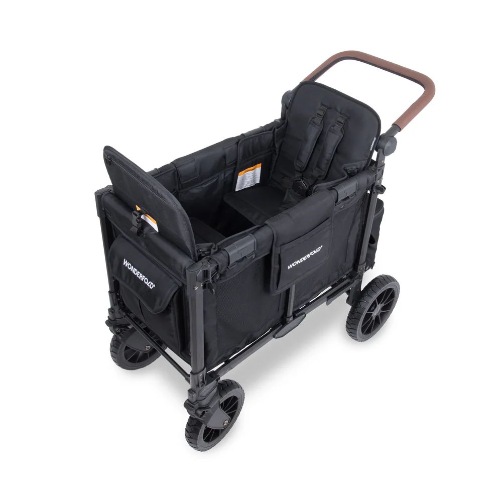 Wonderfold W2 Luxe Pro Double Stroller Wagon Black (9) Wonderfold W2 Luxe Pro Black Top