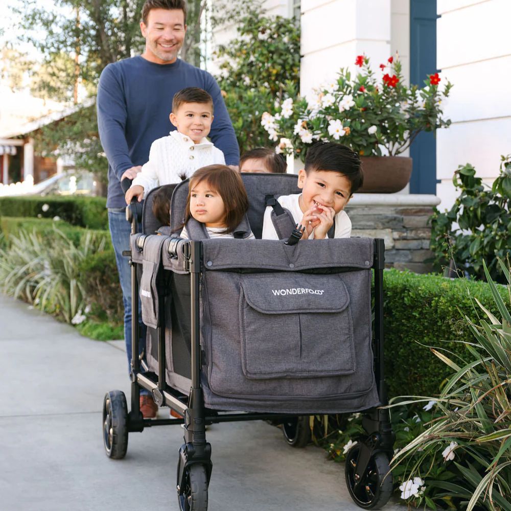 Wonderfold W4 Elite Pro Quad Stroller Wagon black (10) Wonderfold 4 Elite Pro Quad Stroller Wagon Grey ls