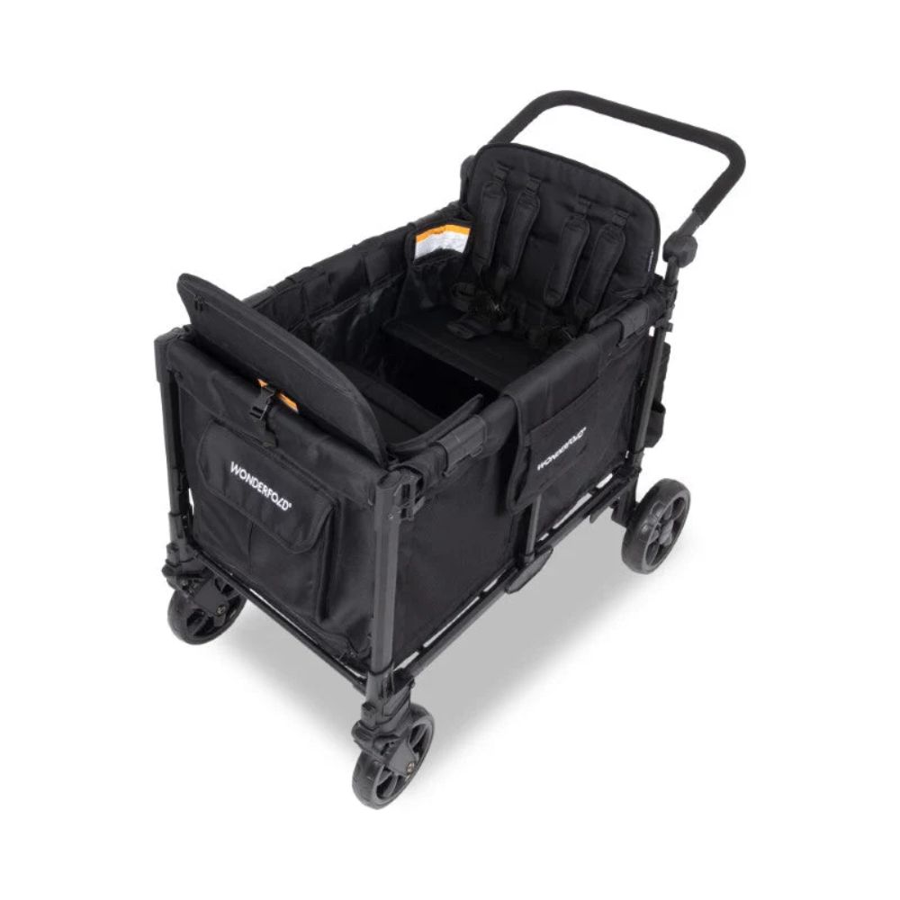 Wonderfold W4 Elite Pro Quad Stroller Wagon black (4) Wonderfold 4 Elite Pro Quad Stroller Wagon Black Top