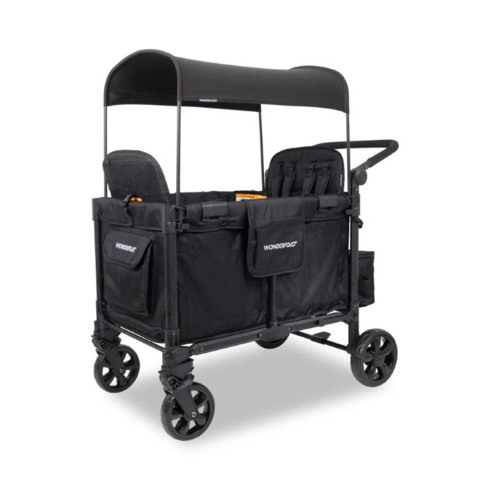 Wonderfold W4 Elite Pro Quad Stroller Wagon black (9) Wonderfold 4 Elite Pro Quad Stroller Wagon Balck