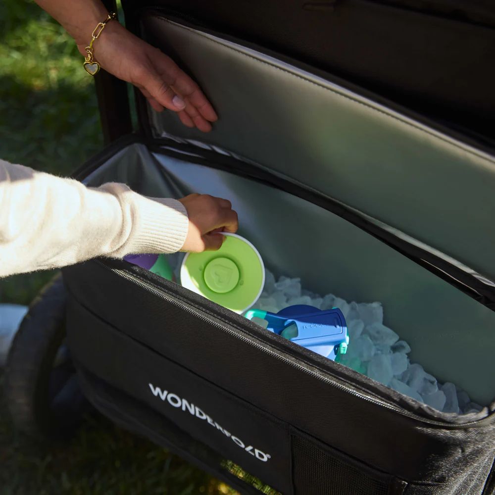Wonderfold W4 Luxe Pro Quad Stroller Wagon Black (10) Wonderfold W4 Luxe Pro Quad Stroller Wagon black basket