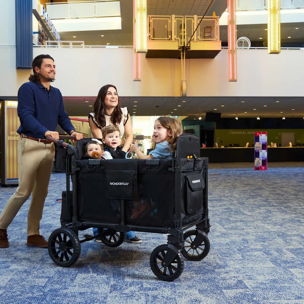 Wonderfold W4 Luxe Pro Quad Stroller Wagon Black (3) Wonderfold W4 Luxe Pro Quad Stroller Wagon black ls main