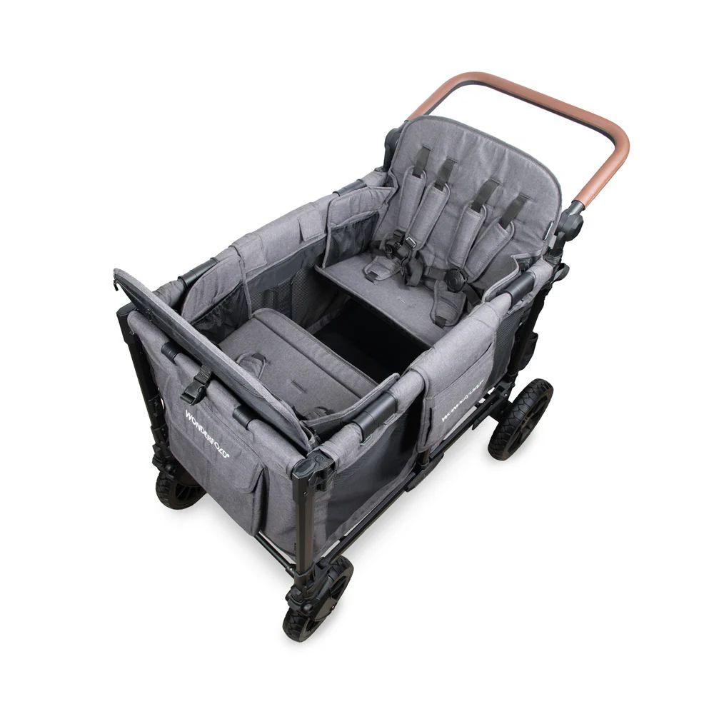 Wonderfold W4 Luxe Pro Quad Stroller Wagon Grey (2) Wonderfold W4 Luxe Pro Quad Stroller Wagon grey top