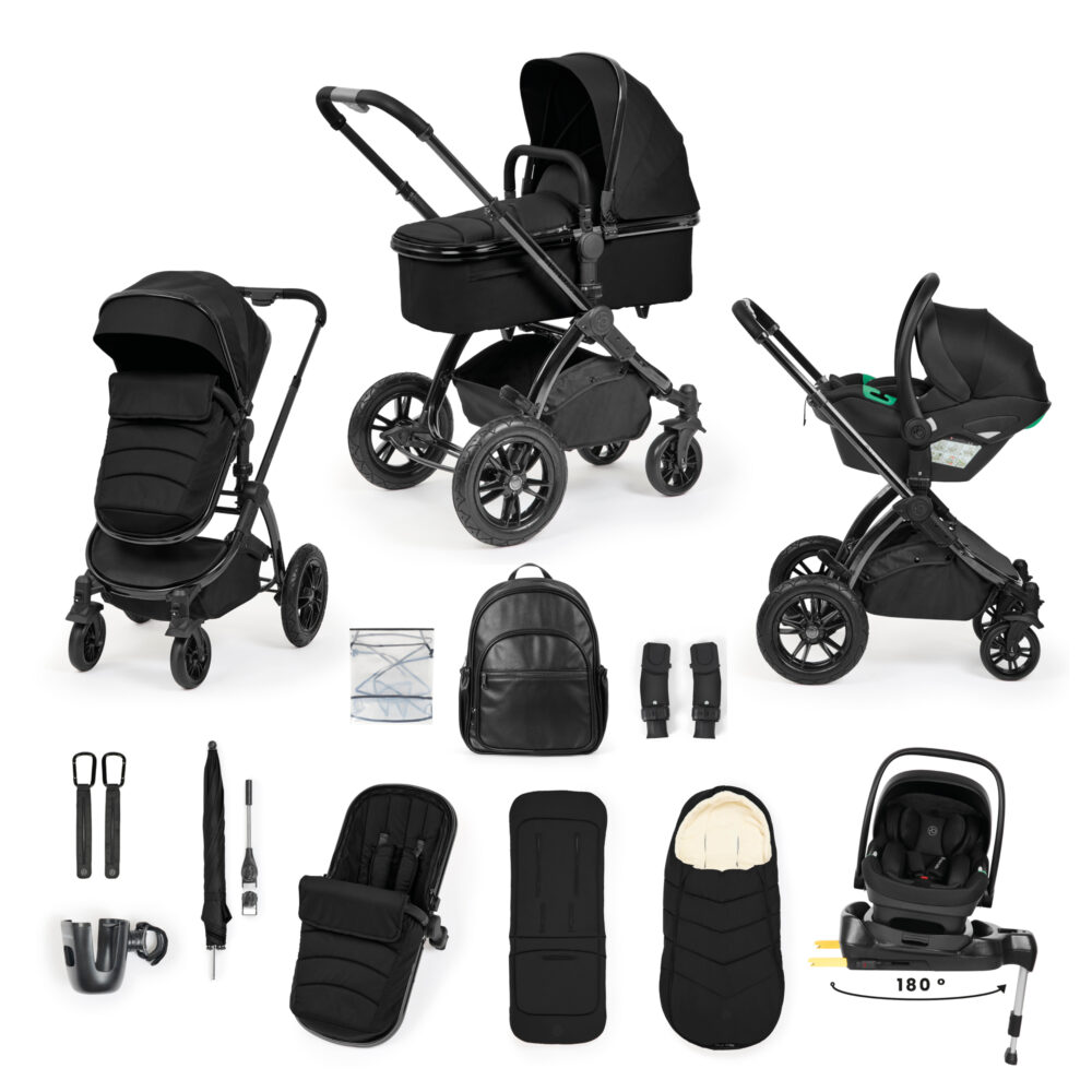 Stomp Luxe Elements Edition 15 Piece Travel System - Raven