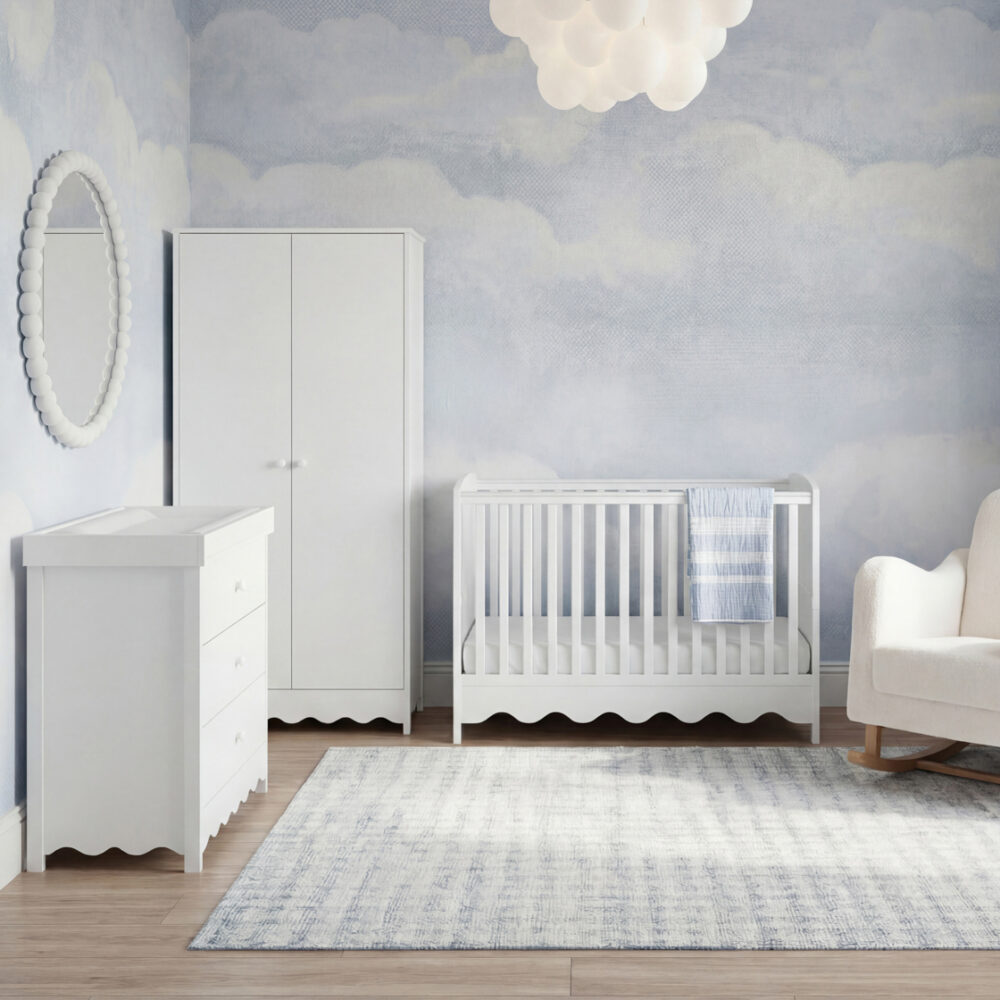 Dancer 3Piece Nursery Furniture White