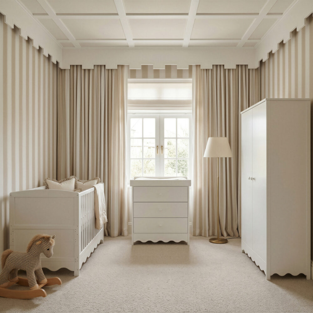 Dancer 3 Piece Nursery Furniture White