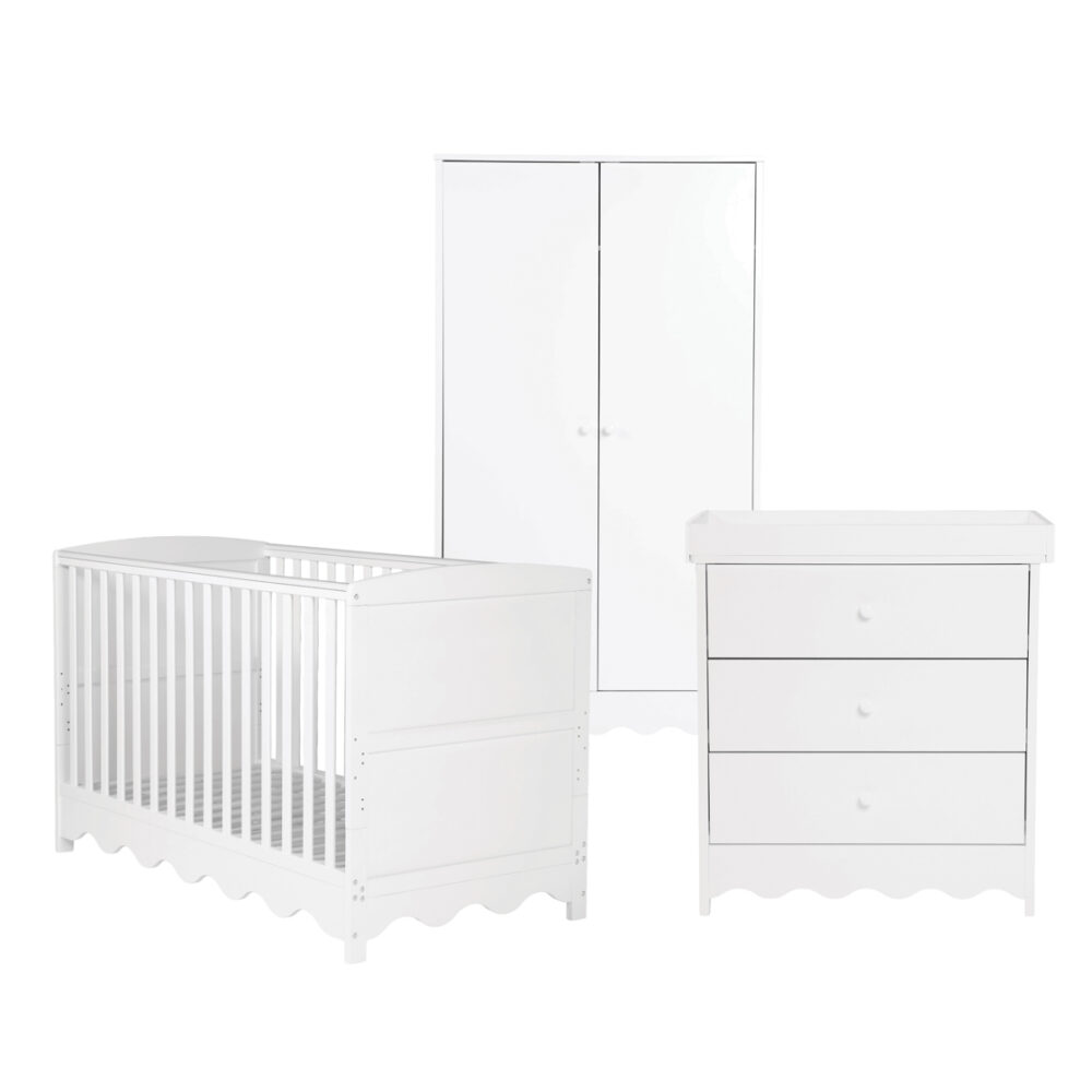 Dancer 3 Piece Nursery Furniture White
