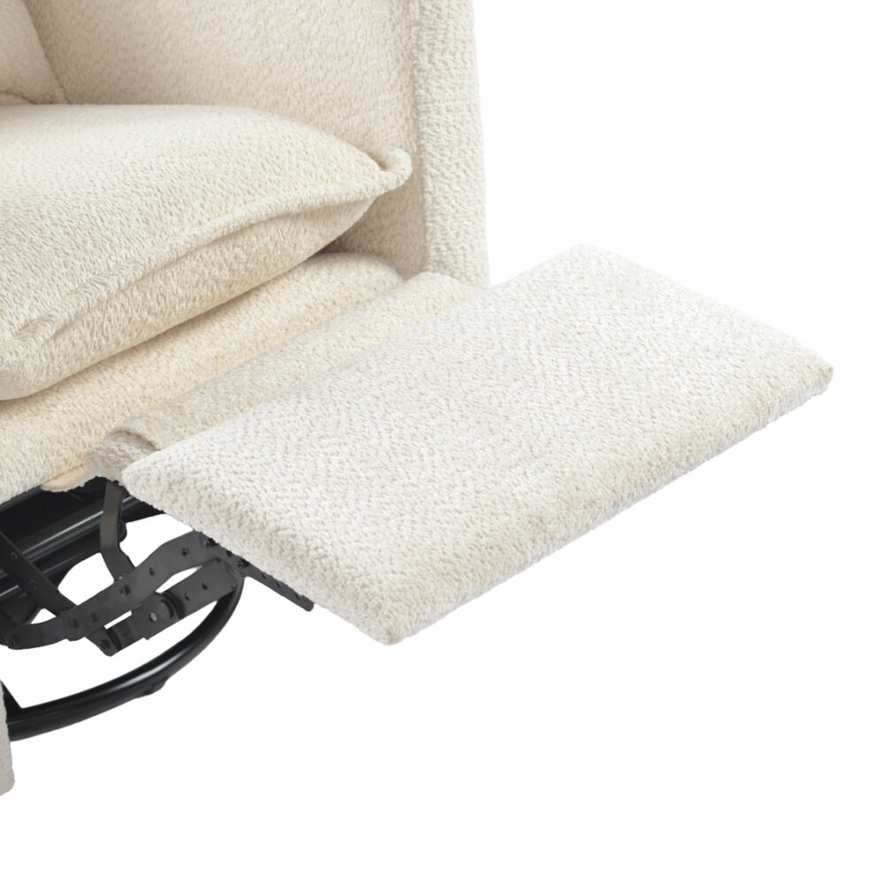 bebe & Beyond nestler 360 chair off white footrest