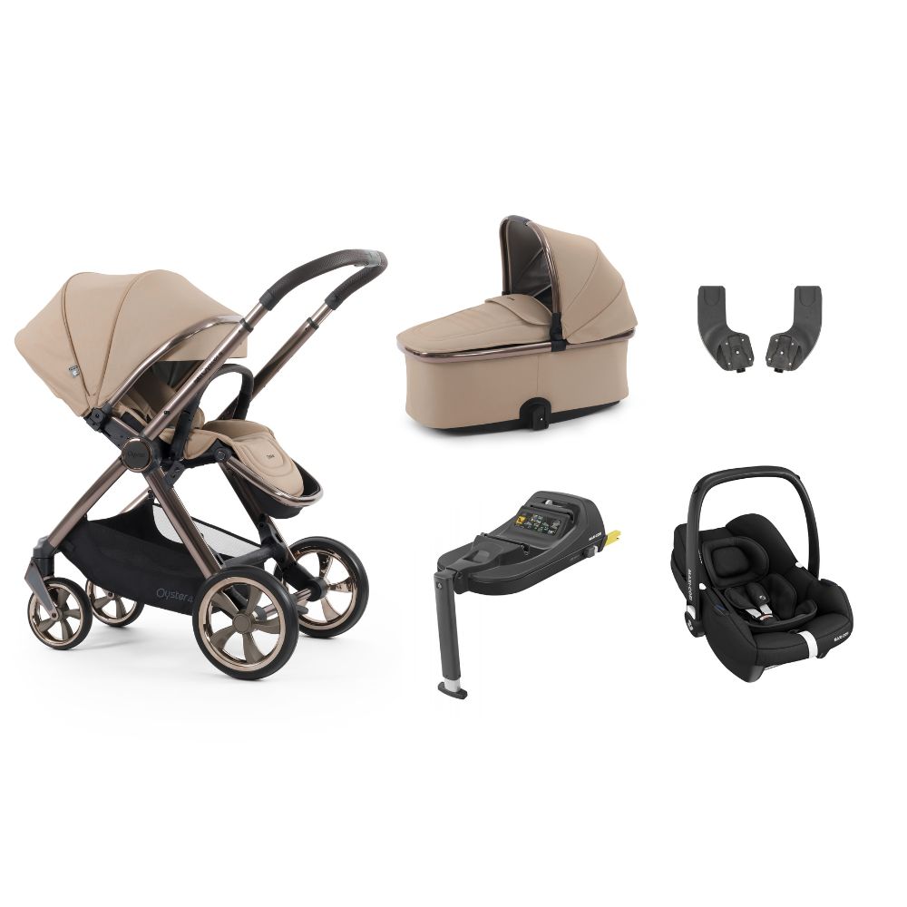 Babystyle Oyster 4 Essential Bundle with Cabriofix Car Seat - Fawn