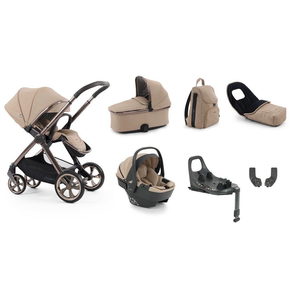 Babystyle Oyster 4 Luxury Bundle with Capsule 360 Car Seat - Fawn