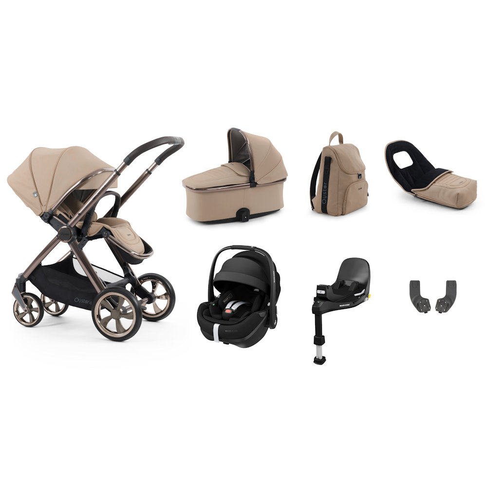 Babystyle Oyster 4 Luxury Bundle with Pebble 360 Pro Car Seat - Fawn